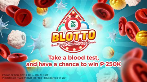World’s first blood lotto .
